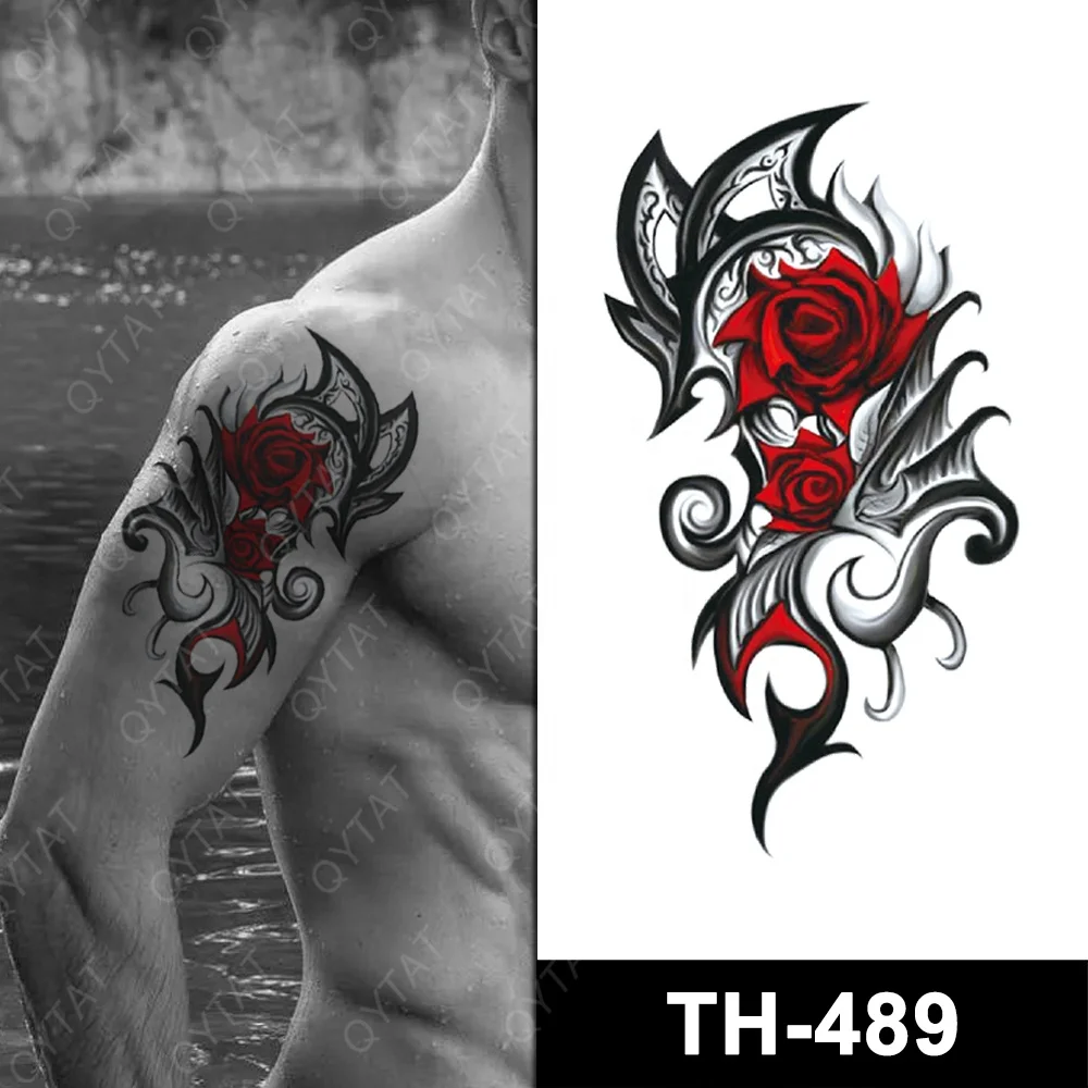 NEW Waterproof Stock Tribal Designs Tattoo Stickers Half Arm Tattoo Temporary