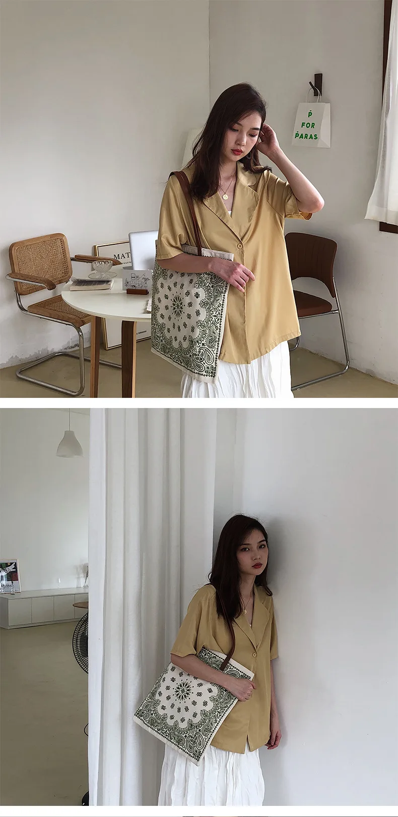 Fashion korean style printed shopping hand bags canvas tote bag wholesale