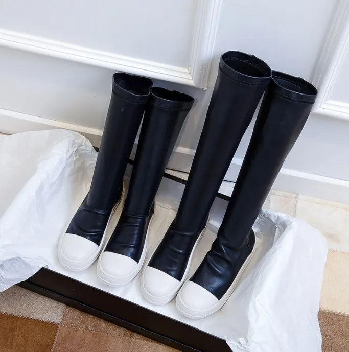

2022 winter thick-soled large size ankle boots cool women's PU Leather boots, 3 colors