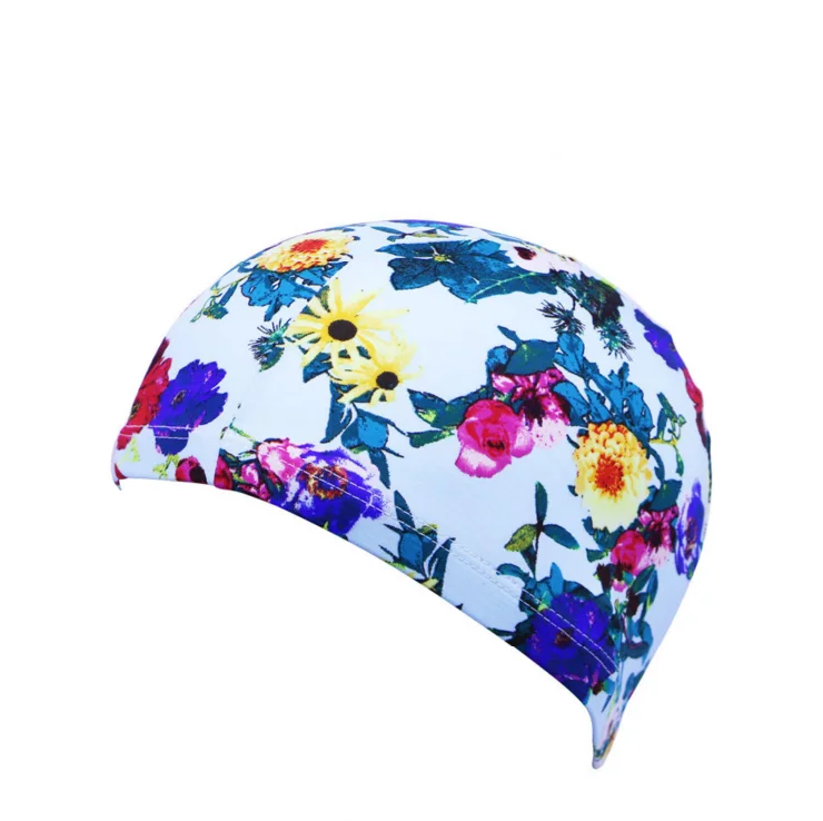 

Wholesale swimming waterproof pattern Pool Beach Hat Head For Men And Women hat