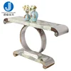 French silver bone inlay console table