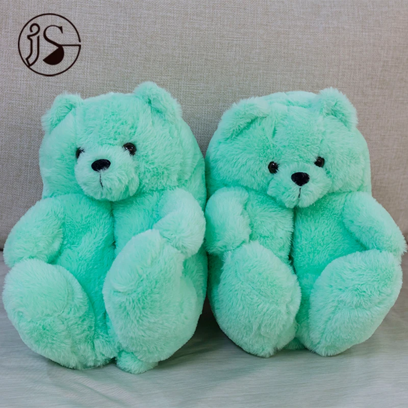 

Latest Attractive Design Teddy bear slides Lovely Various Sales teddy bear slippers Women House Shoes 2021