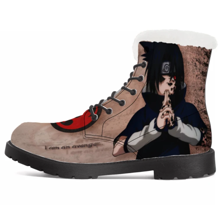 

Dropshipping MOQ 1 Pair OEM Custom Shoes 3D Printing Customized LOGO Women Winter Boots High Top Casual Plush Men's Boots
