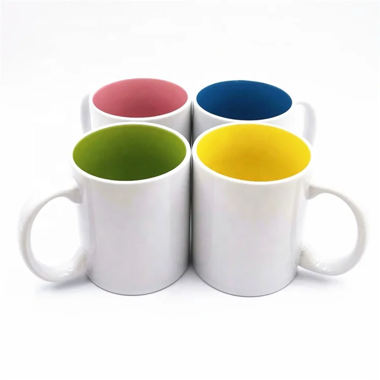 

Hot sale custom sublimation blank 11 ounce coffee cups colorful ceramic mug with handle