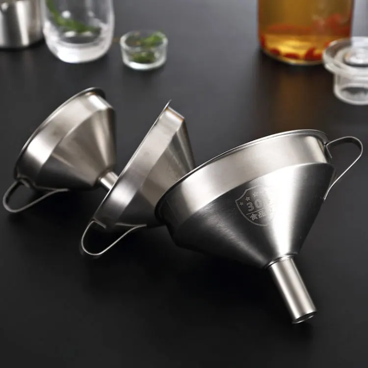 

oil kitchen cooking metal small mini 304 stainless steel beer funnel