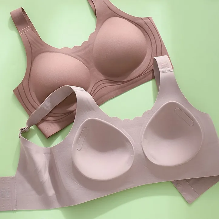 Wire Free Bra Brassieres Push up Bralette Sexy Seamless Bras for Women Female Lingerie Woman Silky Underwear Intimate Sleepwear