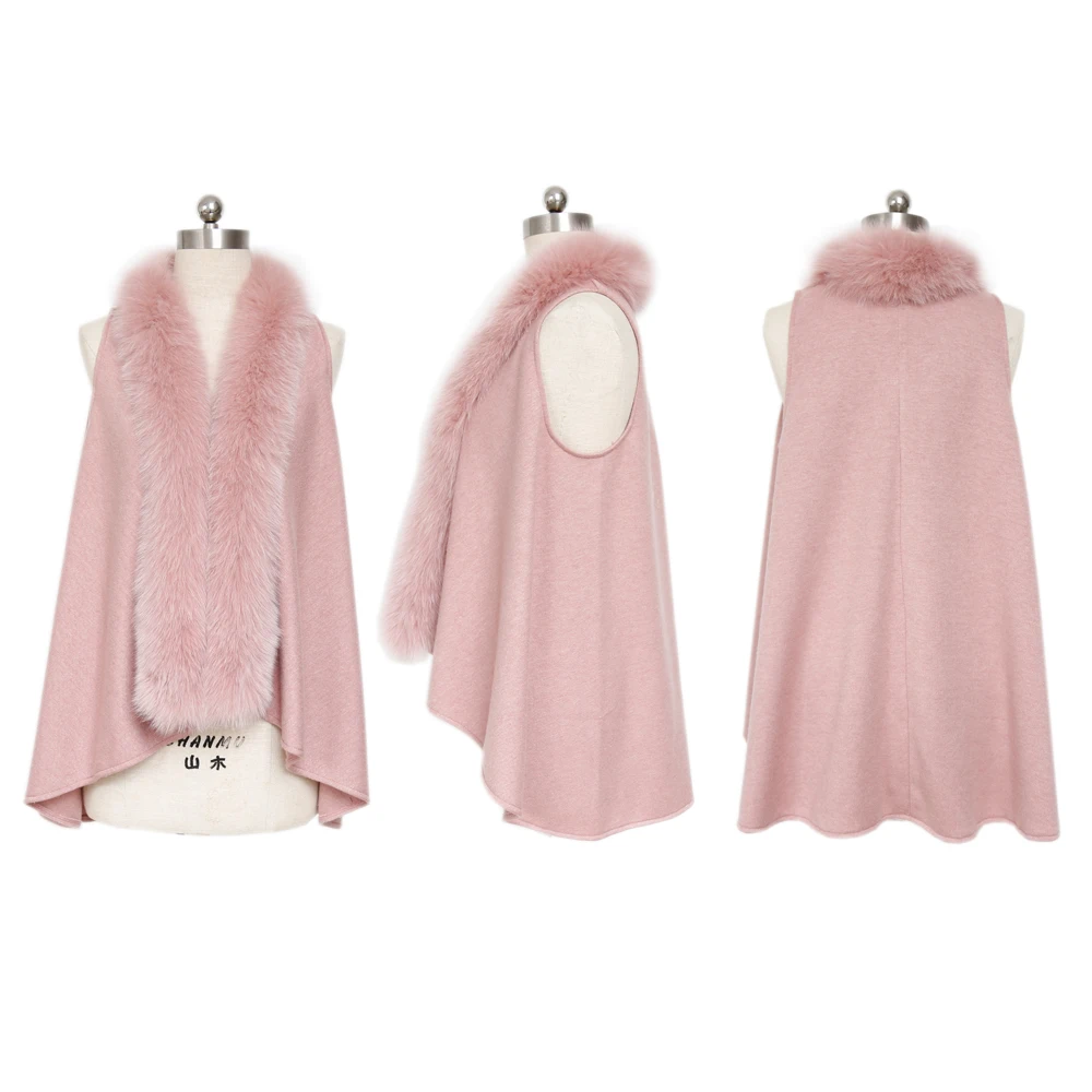 

2021 Hot Fashion High Quality Women Autumn Fur Top Girls Cardigan Vest, Customized color