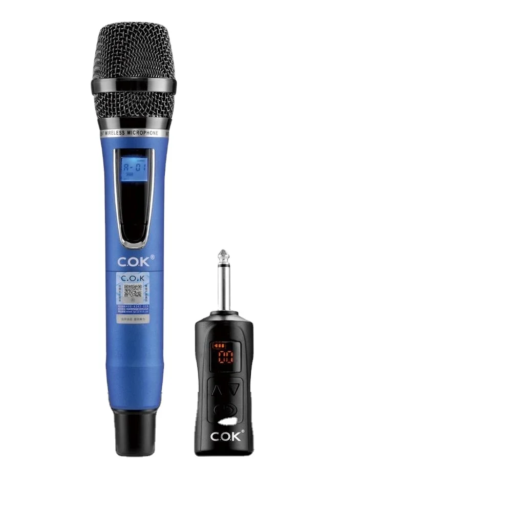 

C.O.K Uhf Wireless Microphone 1 Canales Microfonos Inalambrico UHF Profesional Microphone microfono inalambrico