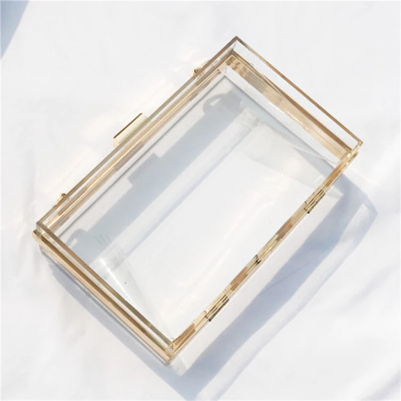 

Clear Acrylic Bag Transparent Acrylic Clutch Trendy Designers Handbags Evening Bags, 4 colors