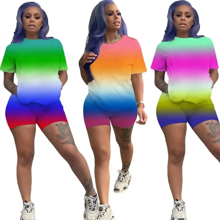 

outfits 2 piece gym athletic apparel shorts wear summer two piece short set women clothing joggers two piece set tracksuit, As pictures