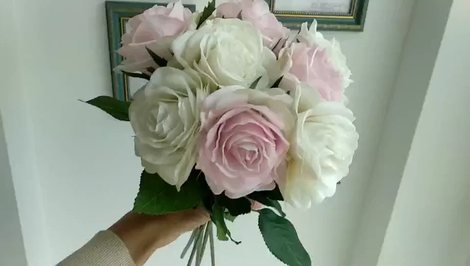 Artificial Real Touch Rose Flowers Latex Coated Artificial Roses Bulk