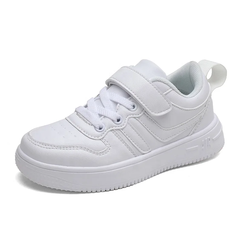 

Casual Breathable Lace-Up Running Children White School Shoes kids sports shoes(Little Kid/Big Kid)