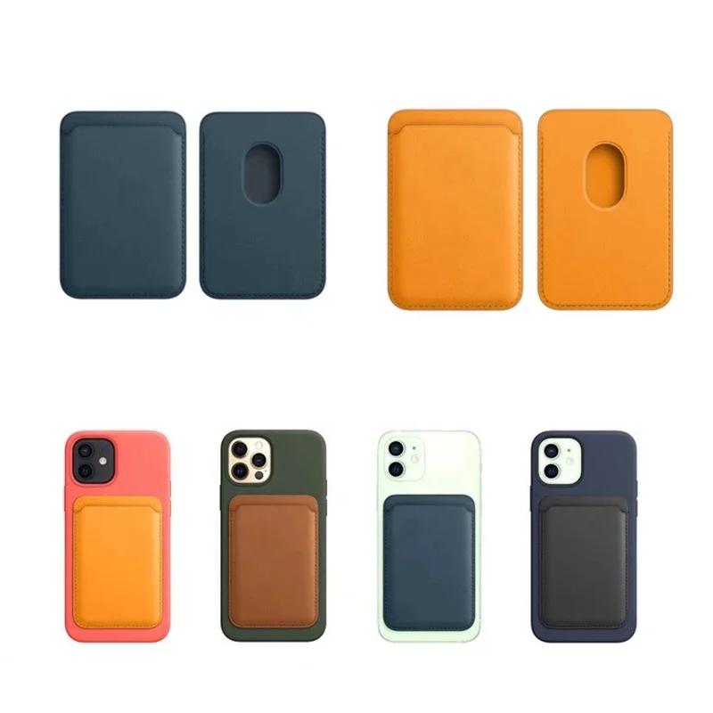 

Shenzhen Fashion mobile phone Magnet Card Bag Magsafing Magnetic Wallet PU Leather case Holders For IPhone 12 Mini/12 Pro Max
