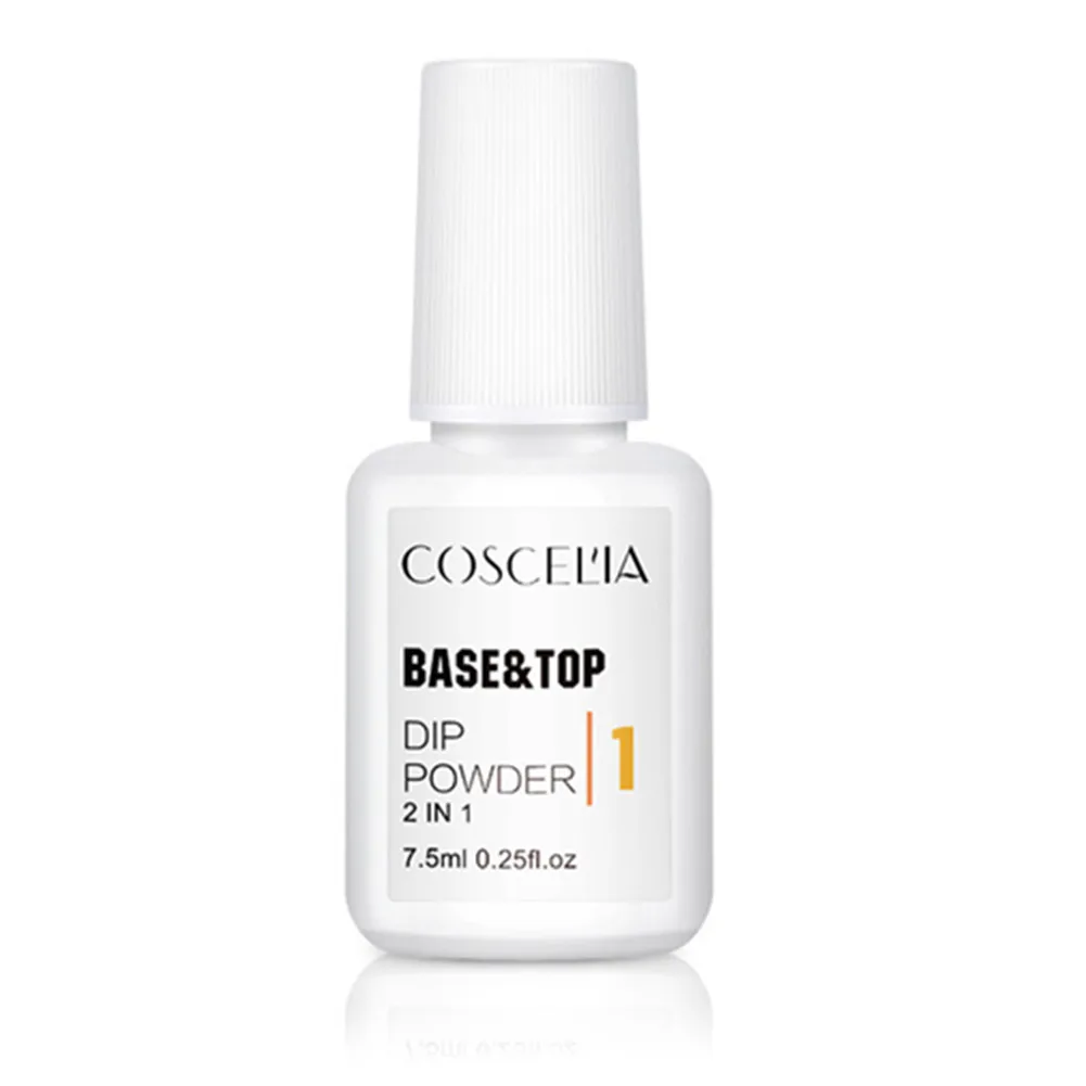 

COSCELIA Factory Wholesales Dipping Powder Top Base Coat, Clear