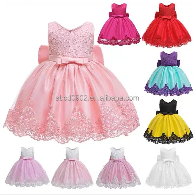 

The new summer fashion children's clothes girl birthday, party dress lace fabric, high quality children's dress
