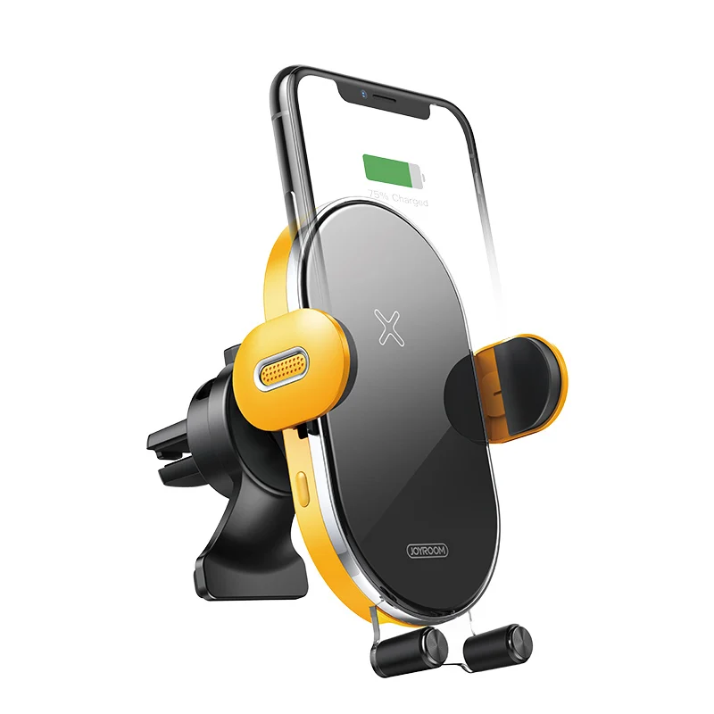 Joyroom 15W fast charging auto universal mobile phone car air vent mount qi car wireless charger holder
