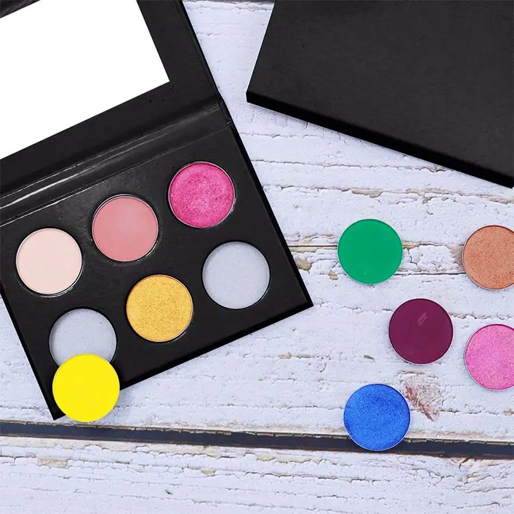 

Ms Makeup 6 Colors Long Lasting Vegan High Pigment Matte Private Label Eye shadow Eyeshadow Empty Custom