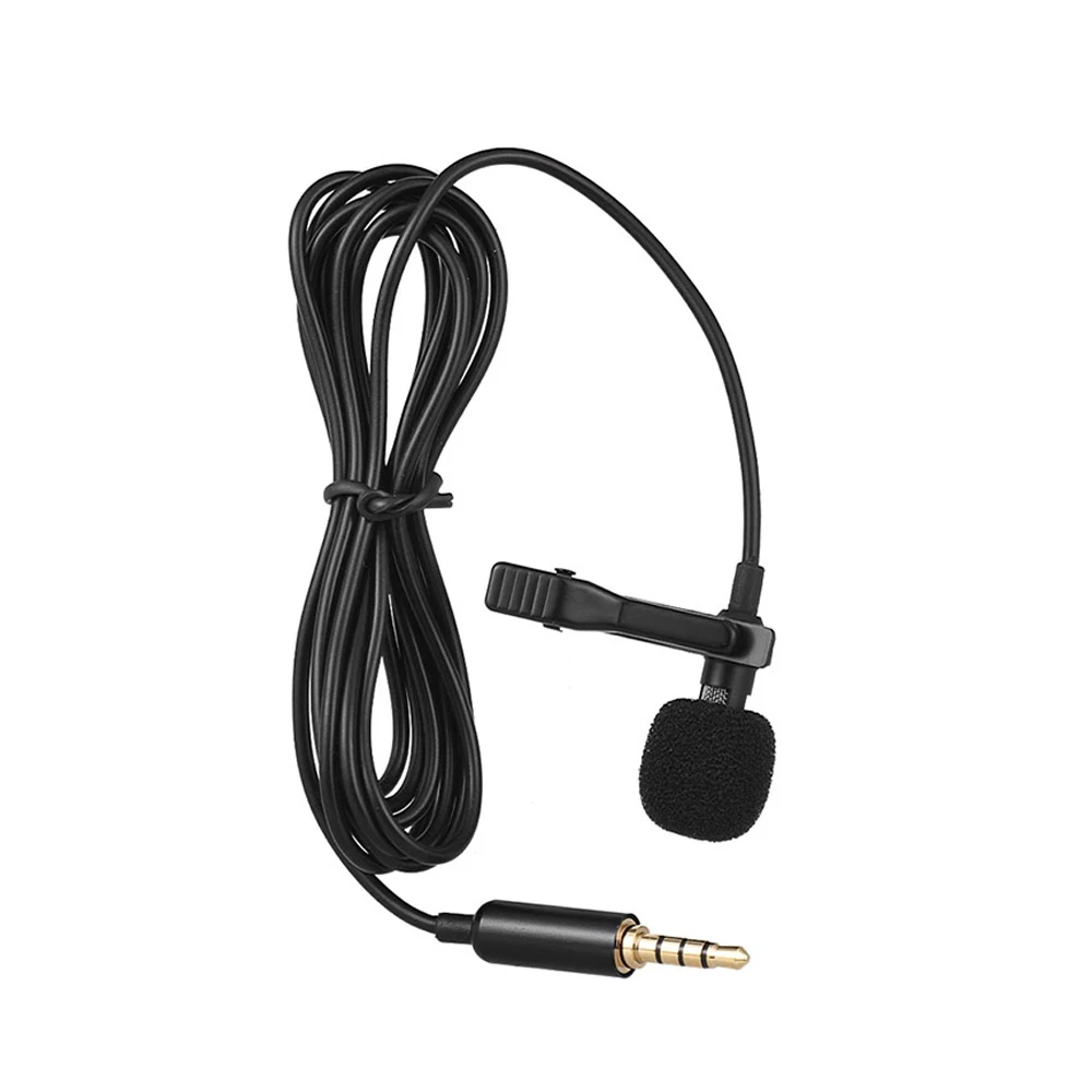 

Debra Audio 3.5mm high quality mini metal lavalier condenser microphone with high sensitivity clip pickup chip, Black