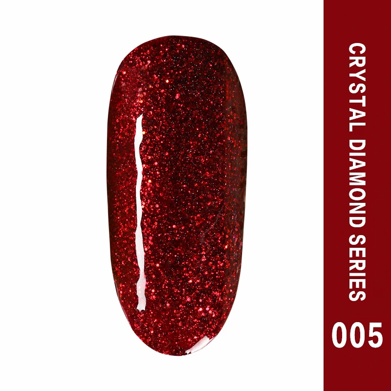 

2021 Manicure Crystal Diamond Sequins Platinum Glitter Flash Durable Remover UV Gel Nails Set Glue, 6 colors