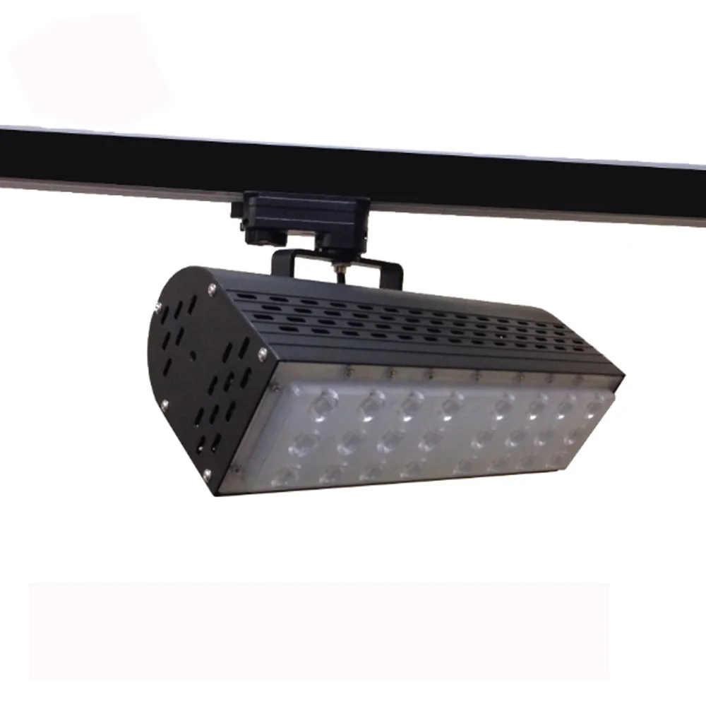 Top Quality High Lumen Output Commercial Lighting Clothes Shop Spotlights 30w 50w 70w Led Track Lights with Black Housing