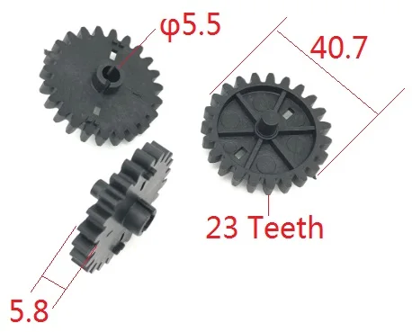 Air Damper Plastic Teeth Wheel Gear with Handle For OBD Damper