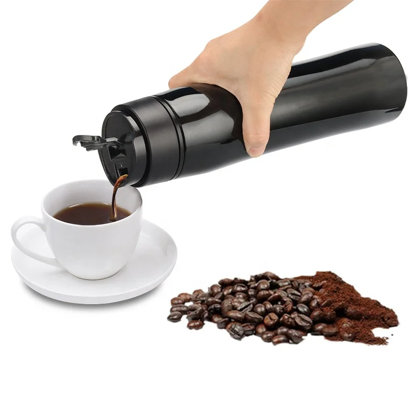 

Amazon Top Sales Dropshipping Portable black red termos french coffee press , french press coffee make for travel and camping