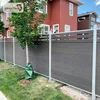 mexytech house modern fencing gate design wpc mid-trellis fence