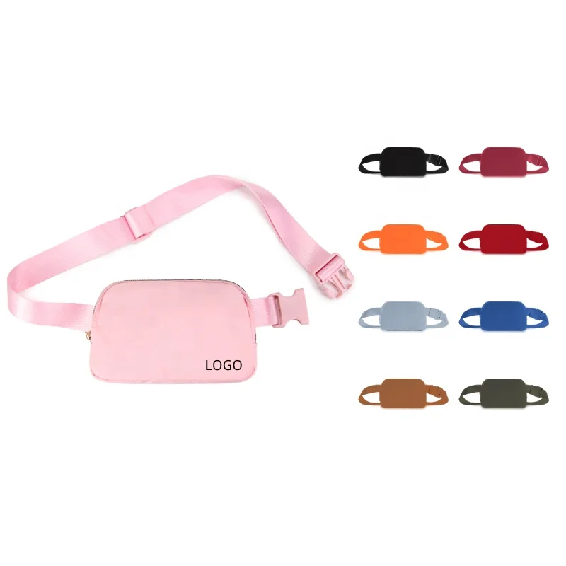 

Casual Fashion Nylon Mini Fanny Pack Unisex Custom Waist Sport Bag Travel Crossbody Everywhere Belt Bag Luxury Pillow Zipper