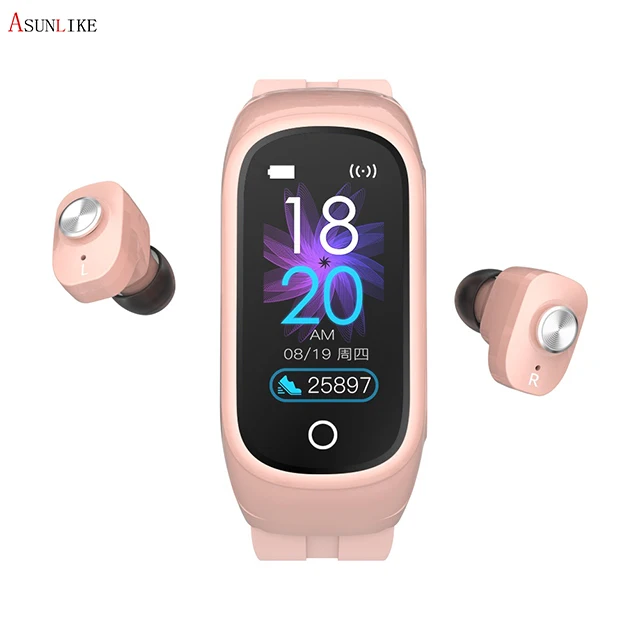 

wireless N8 Smartwatch T89 fitness tracker T90 Relogio Inteligente M1 3 In 1 TWS Earphone bracelet N8 smart watch with earbuds