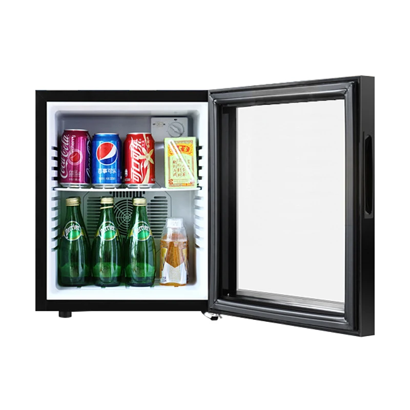 
40L commercial display Refrigerator hotel glass door mini bar fridge 