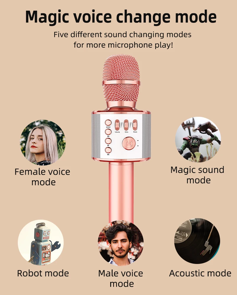 2020 best music mini blue tooth portable karaoke wireless bluetooth speaker with microphone - ANKUX.COM