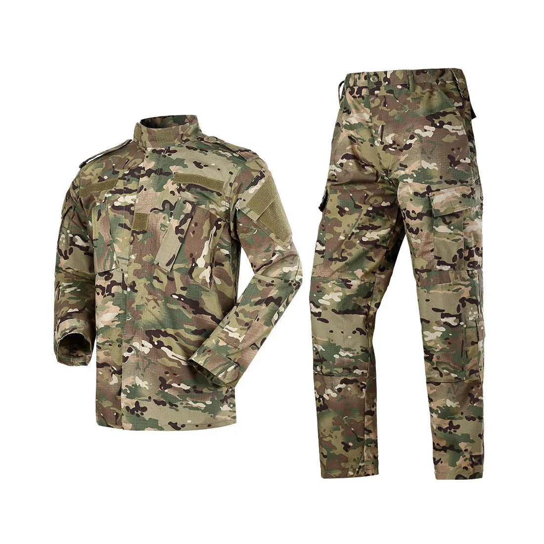 

American outdoor field camouflage uniform thickened breathable foreign army multicolor army fan real CS suit male, Picture