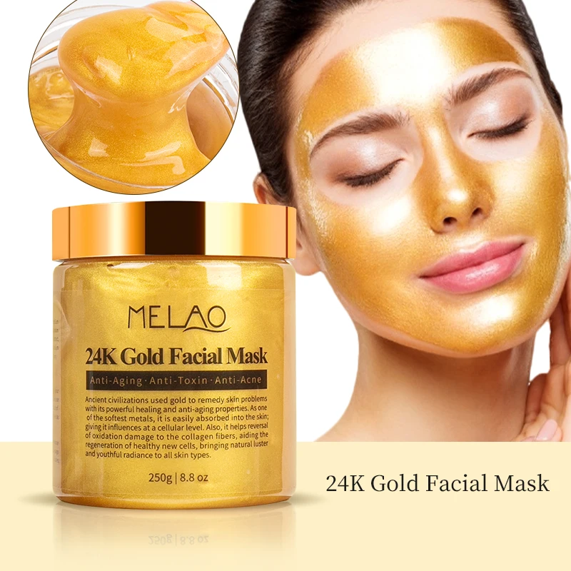 

Private Label Anti Wrinkle and Moisturizing collagen peel off face mask 24k peel off gold facial mask