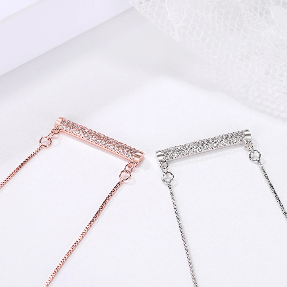 

One-character Necklace minus clavicle chain zircon row drill accessories jewelry