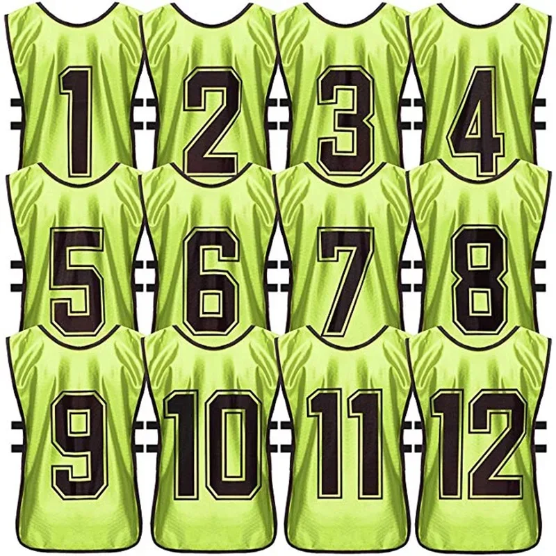 

Actearlier numbered soccer training vest bibs football scrimmage training vests soccer pinnies