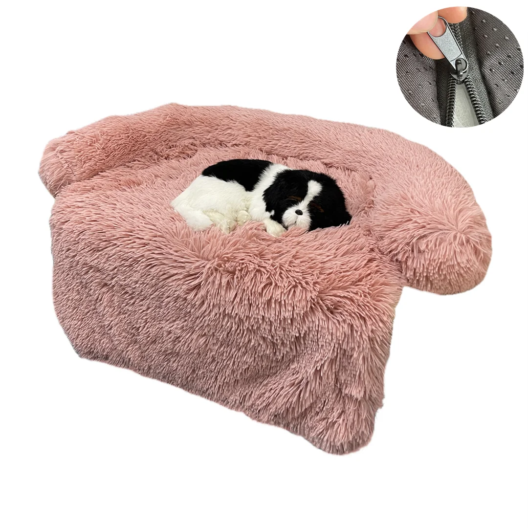

Super Soft long plush waterproof Pet Dog Couch Cover bed removable Four Seasons Available washable sofa cushion pet bed
