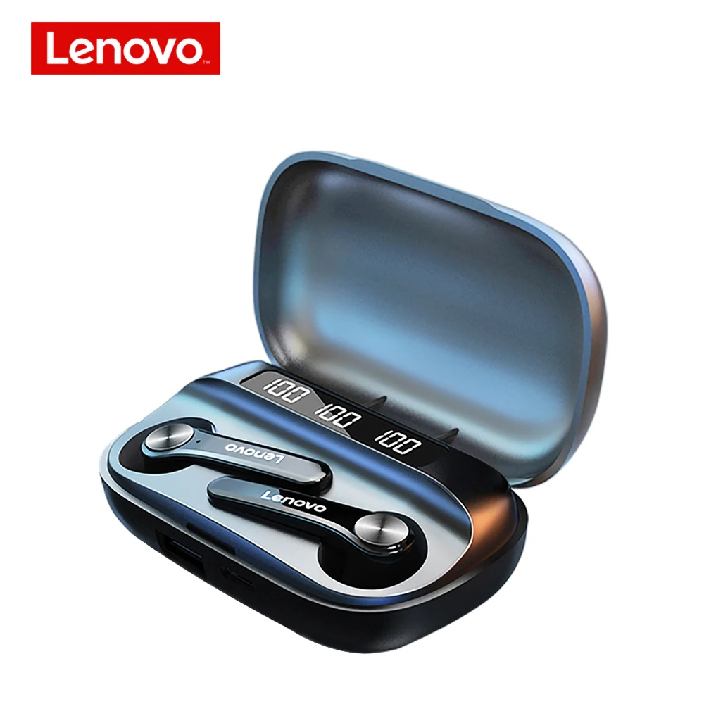 

Lenovo QT81 TWS Wireless Headphone Stereo Sports Waterproof Earbuds Headsets with Microphone BT5.0 Earphones HD Call 1200mAh