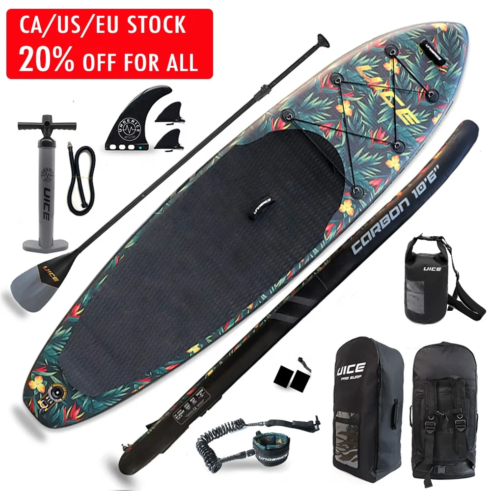 

UICE High Quality Inflatable Paddle Board Full Carbon SUP Board Inflatable for Kayak Fishing Yoga Surf, Customized