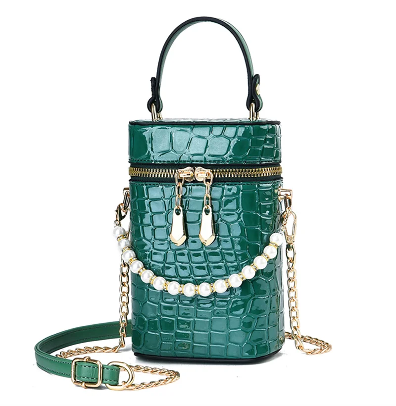 

2022 New Mini Bag Stone Print Portable Small Round Bag phone bag