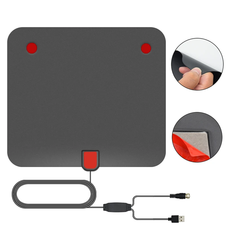 

Best Clear 4K Indoor Digital Wifi HDTV DTMB Patch TV Antenna Antena, Black