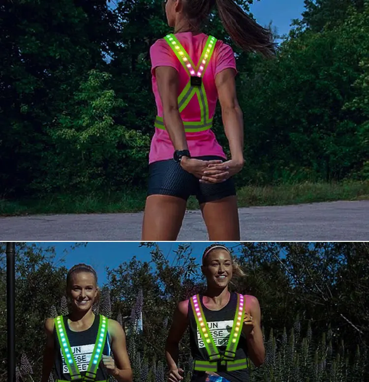 Volunteer mesh led reflective safety vest