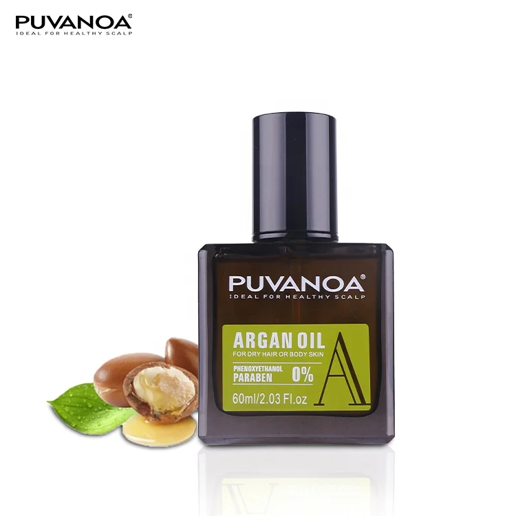 

PUVANOA Hair regrowth hair treatment oil type repair damaged hair 100% pure argan oil