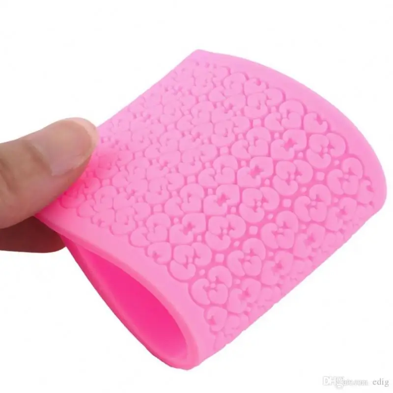 

160 x 67 x 3 mm Durable Silicone Fondant Lace Little Flower Heart Mold Mat Cooking Cake Mould Decoration Baking DIY Tools