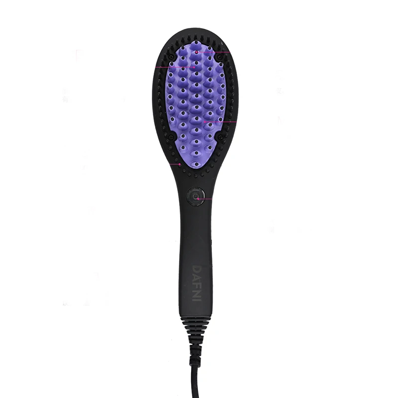 
dafni cheap personalized hair straightener comb electric hair iron brush for home 