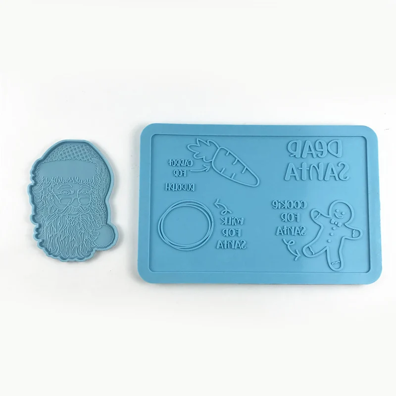 

4073 Christmas Santa Claus coaster silicone mold