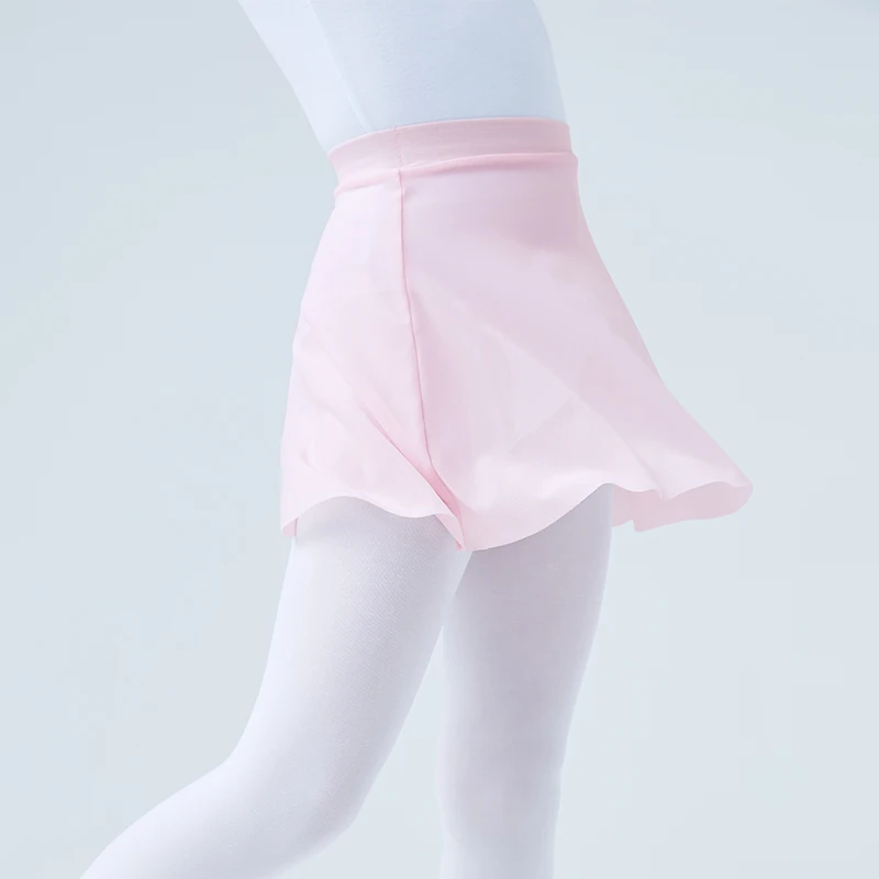 Children Soft Mesh Dance Skirt Girls Elastic Waist Ballet Pull On Skirt