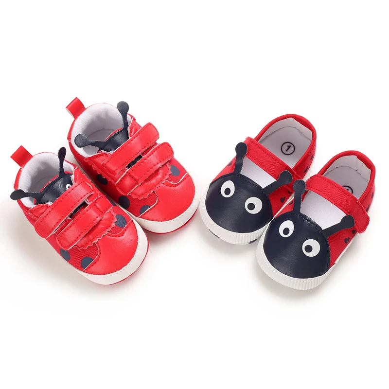 

popular pu&cotton Red shoes lovely worm toddler boy girl cute babe shoes, 2 colors