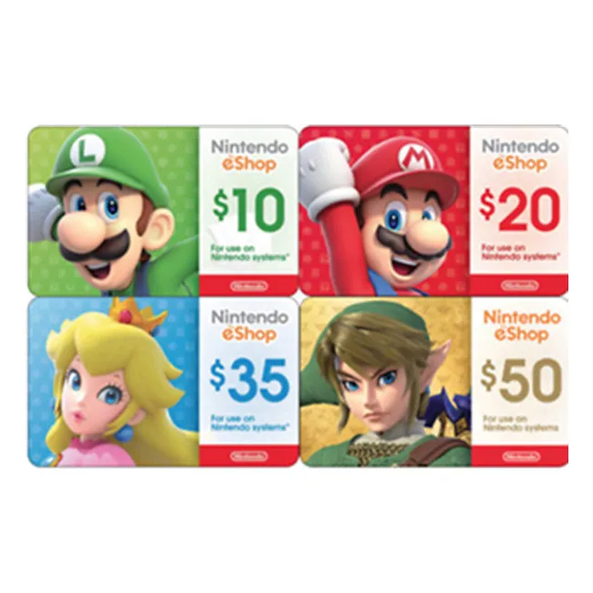 Us Nintendo Gift Card 10 20 35 50usd Eshop Buy Nintendo Gift 