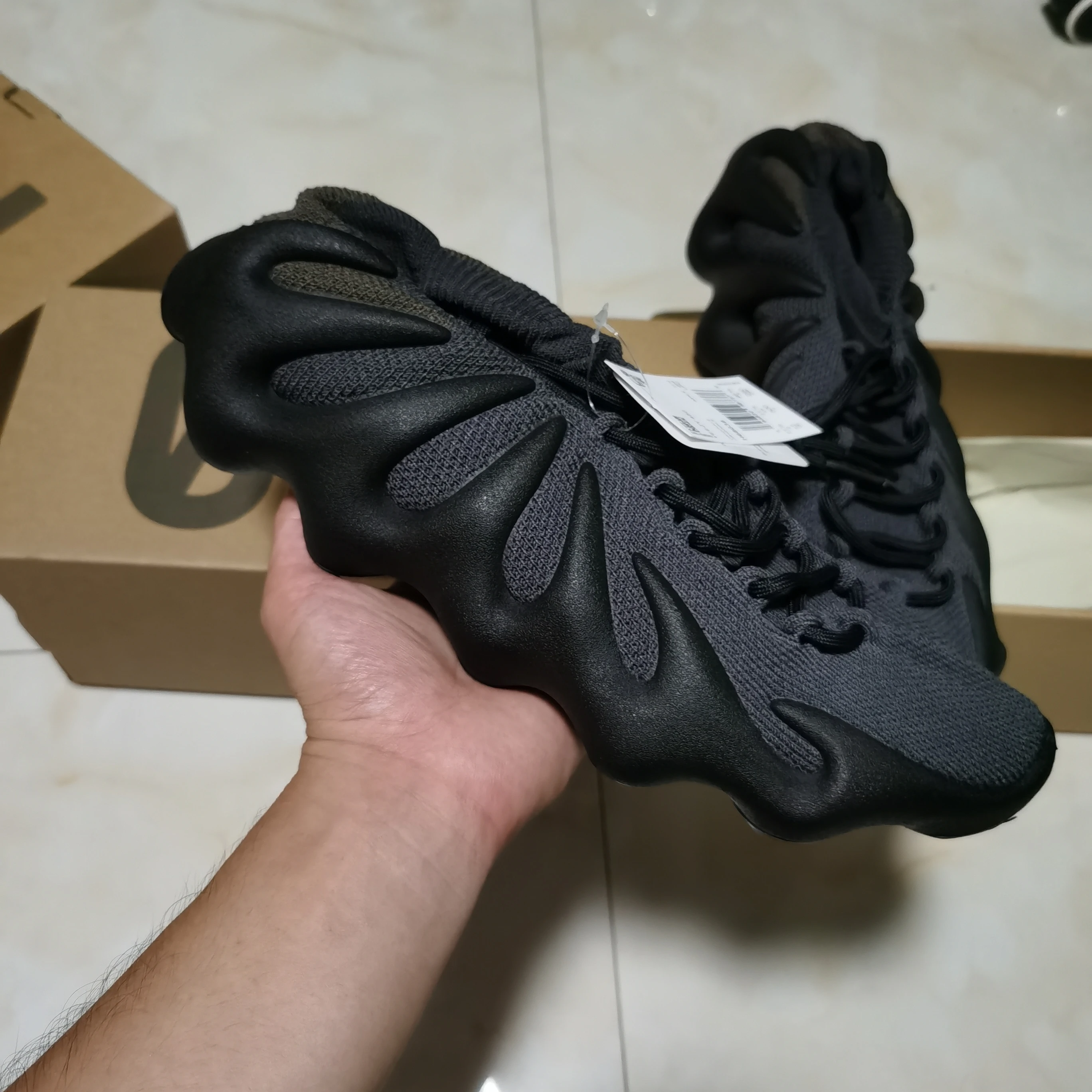 

original quality yeezy 2021 450 dark slate black running shoes yezzy 450 slide men women casual sports sneakers, 2 colors