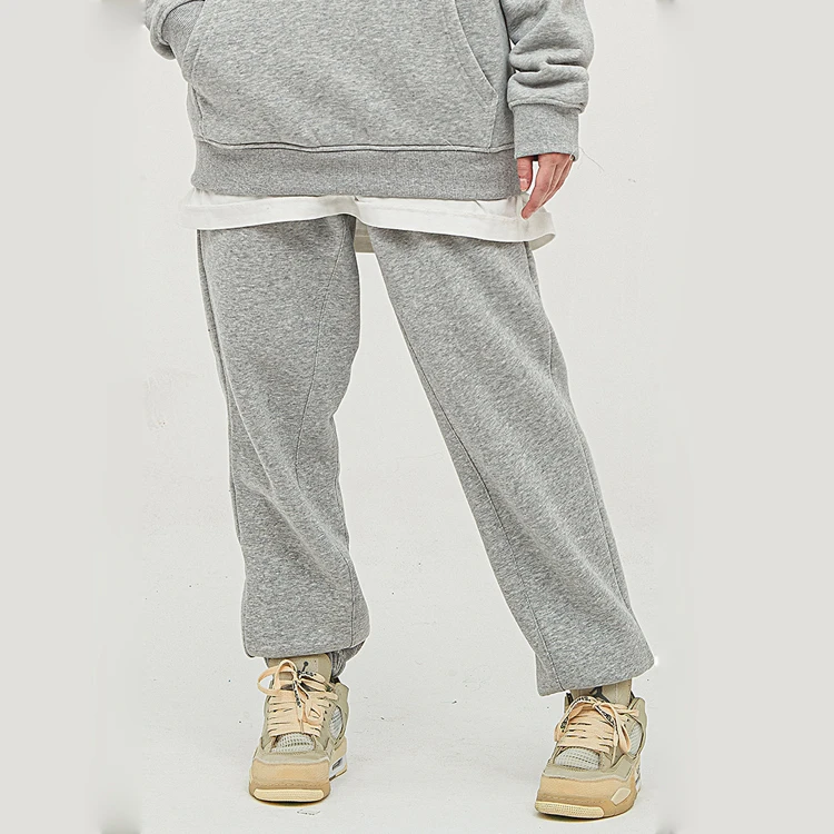 

Wholesale New fashion High Waist Loose Fit men fleece sweatpants Solid Color plus size jogger pants, Picture